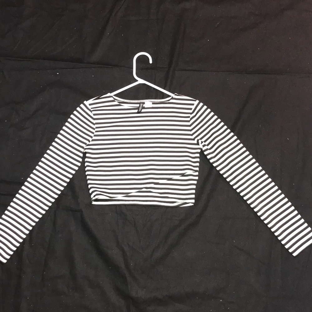H&M long sleeve crop top